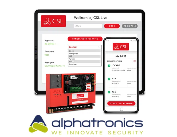 CSL KONDIGT DUALCOM PRO INTEGRATIE MET ALPHATRONICS PANELEN AAN