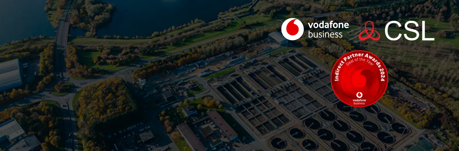 Vodafone business and CSL logos with Indirect Partner Awards 2024 logo