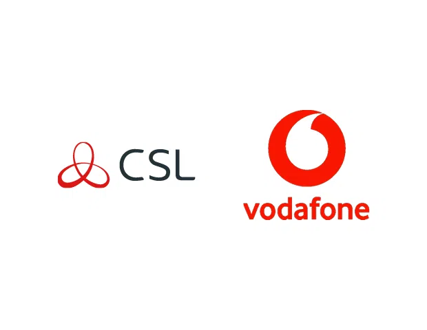 CSL and Vodafone logos